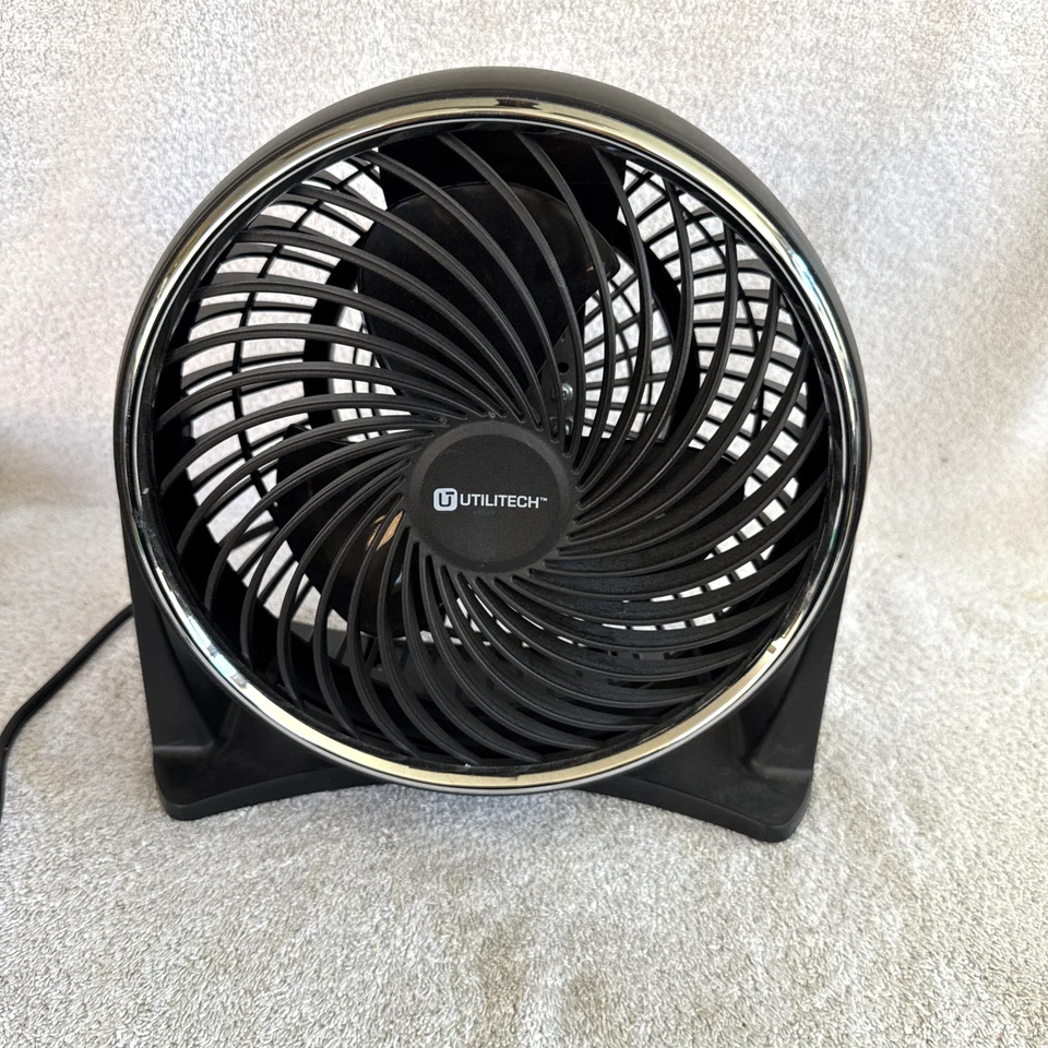 Desktop Fan Table/Desk Fan: Utilitech 10 1/2" Adjustable / Tilt Head 3 Speeds - Image 2 of 4