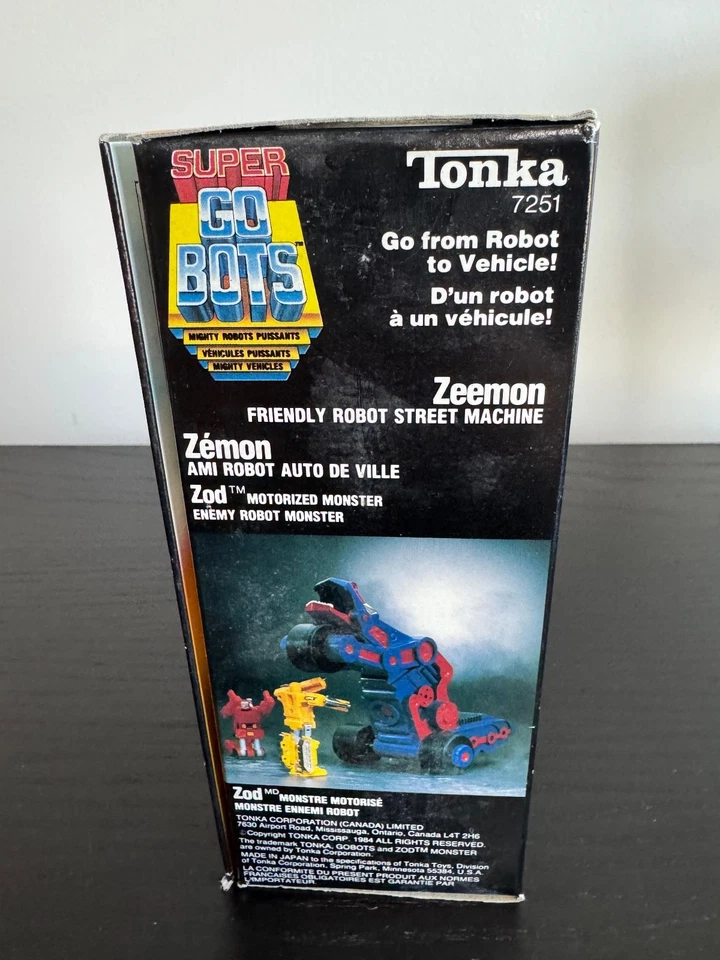 Super GoBots #026 Zeemon Tonka 1984 de colección en caja original Foto 3 de 4