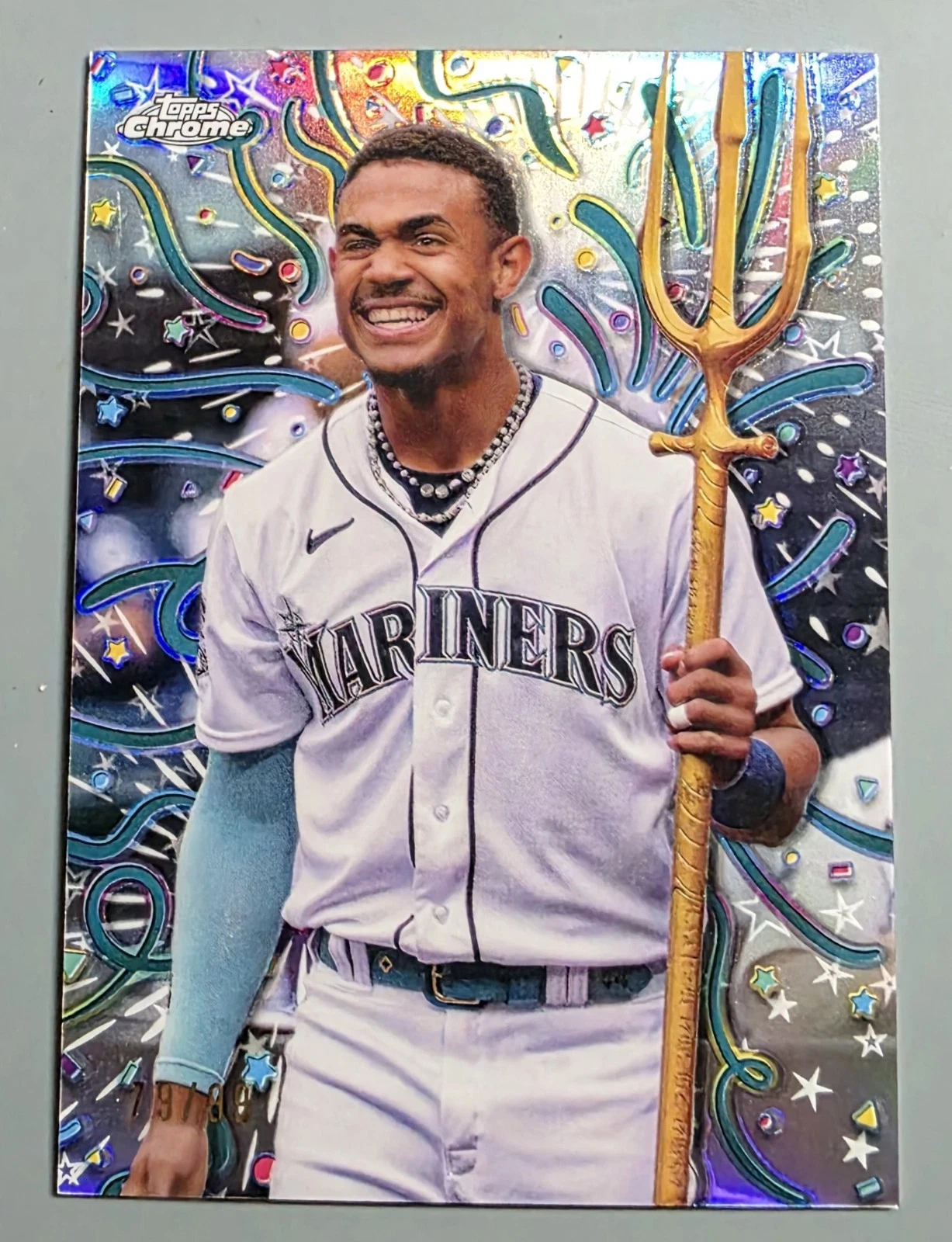 2024 Topps Chrome Update Celebracion #CELE2 Julio Rodriguez /99 MARINERS