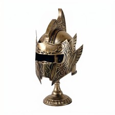 Roman Soldier Helmet Engraved Decor Antique Style