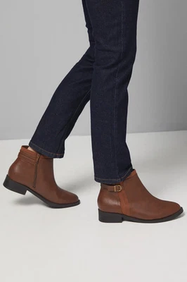 Good For The Sole Tan Ankle Boots Womens Casual Boots