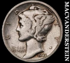 1944-S Mercury Dime- Silver- Scarce Better Date No Reserve #J3953