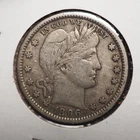 1896   *P *  BARBER SILVER QUARTER  ***NICE*** FREE SHIPPING   C2115