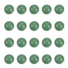 20 Pcs Quartz Pearl Balls, 12mm Round Glass Crystal Loose Beads, Dark Green