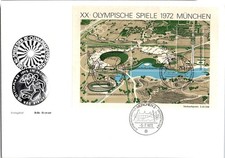 GOLDPATH: Germany cover 1972 to first day special cancel CV923_P01