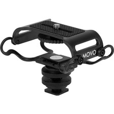 Movo SMM5-B Universal Microphone and Portable Recorder Shock Mount - Fits the...
