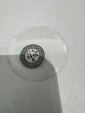 Vintage Unmarked Pocket Watch Mineral Crystal 39.19mm 17 5/16 14 5/8 8 Clear