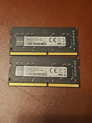 Lexar ld4s08g32c22st-hgn 16GB (2x8GB) DDR4 RAM (PULLED OUT UNUSED)