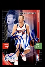 Signed Basketball Card Auto Steve Novak 2009-10 Panini Adrenalyn XL LA Clippers