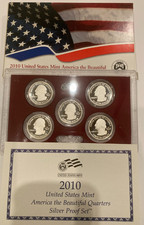 2010-s U.s. Mint Silver Proof Atb Quarters Set Ogp & Coa - Deep Cameo
