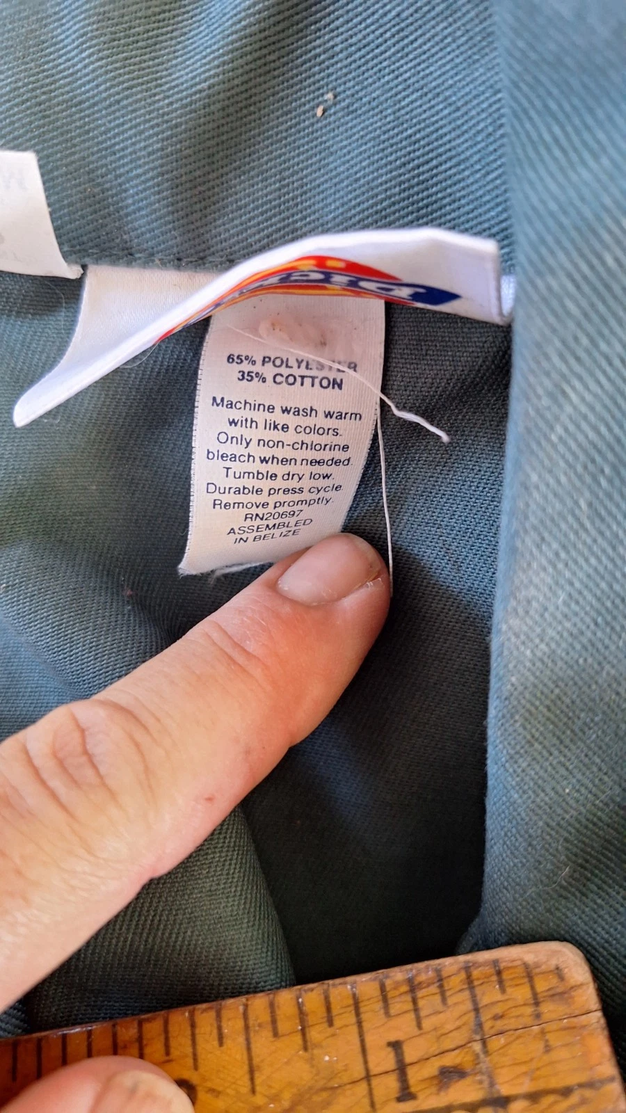Dickies Deluxe Coveralls Men's 42M Olive Green Long Sleeve Workwear NOS - product detail image 6
