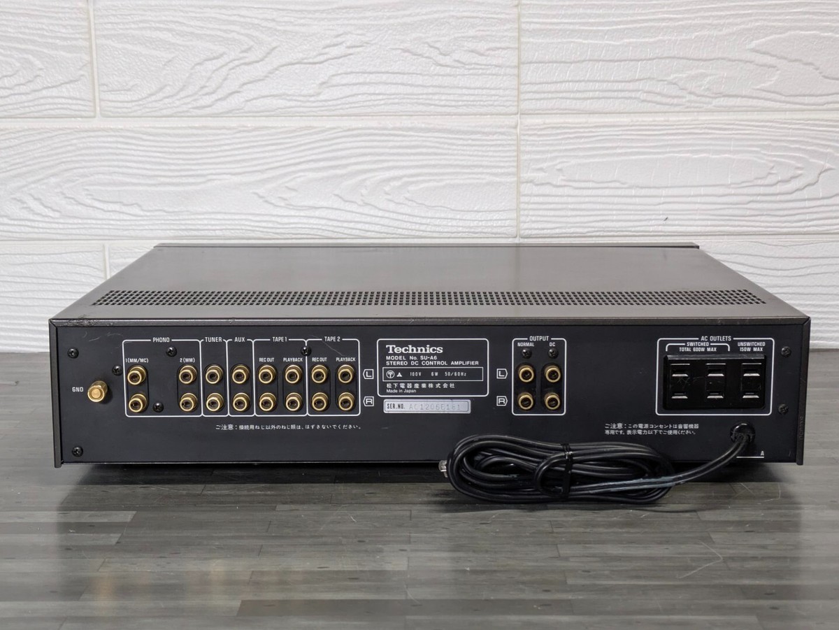 Technics SU-A6 ステレオDCコントロールアンプ Technics テクニクス SU-A6 ステレオコントロール アンプ