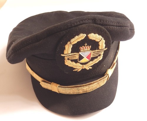 SABENA BELGIAN AIRLINES VINTAGE PILOT KAPITÄNSMÜTZE MIT ABZEICHEN UM 1960 - Bild 3 von 10