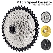 9Speed MTB Bicycle Cassette 11-32/34/36/40/42/46/50T Freewheel Sprocket Flywheel