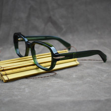 BETSION Acetate Rectangle READING GLASSES Green Glasses Frames Women Men Reader