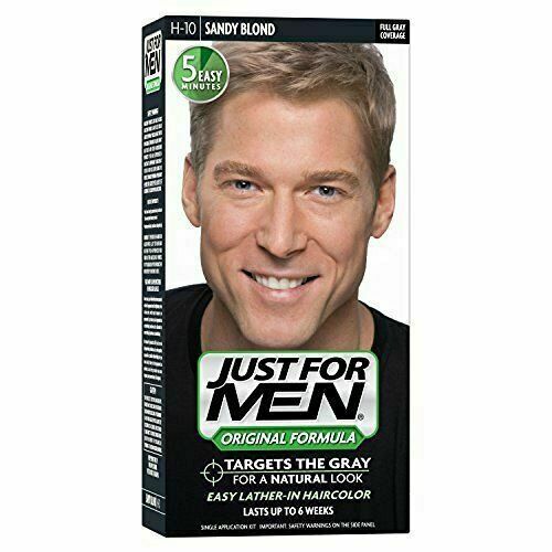 JUST FOR MEN Shampoo In Color H-10 Sandy Blond Hair Dye new