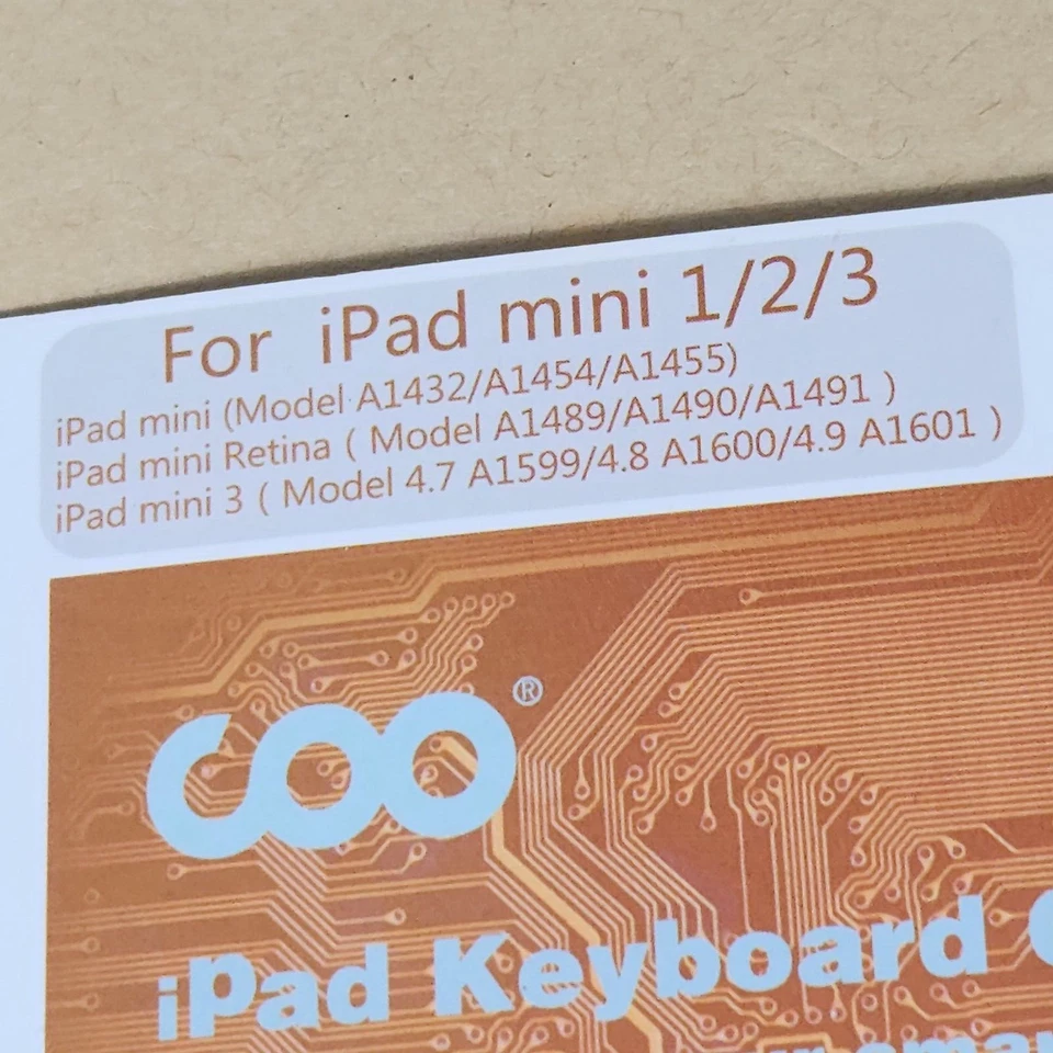 COO Removable Bluetooth Keyboard Case 360 Rotation Rose Gold for iPad Mini 123 - Image 2 of 4