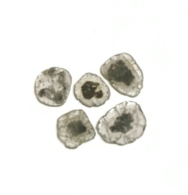 Slice Fancy Natural Diamond 1.02TCW 5Pcs Lot Salt Pepper Color Mix Shape Diamond