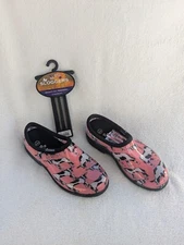 Size 7 Women's Sloggers Pink Cowabella Made in the USA Rain & Garden Shoes