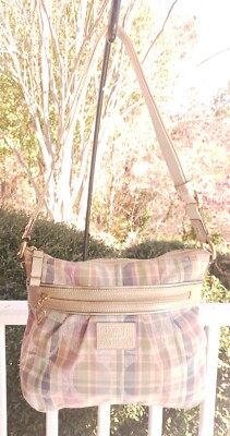 バッグ Coach Daisy Madras Poppy Pocket Shoulder Coach signature poppy madras - Gem