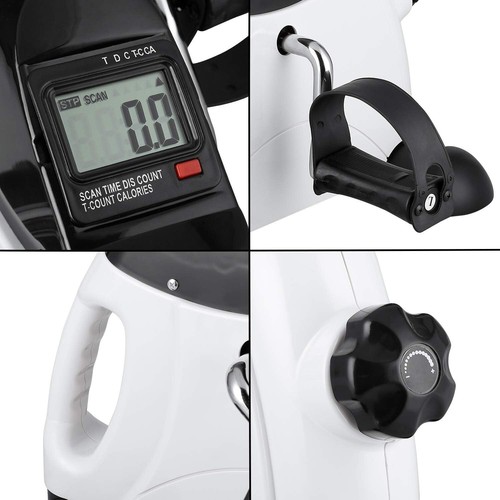 Compact Under Desk Bike Exerciser with Adjustable Resistance and LCD Display - Picture 6 of 9