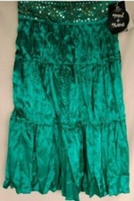 Great Escape Trends 4 Tweens Embellished Flouncy Blue Skirt Size M Waist 25"