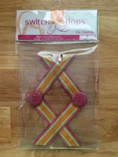 Sz Small 5 & 6 The Rhonda LINDSAY PHILLIPS SwitchFlops Pink Orange Switch Flops 