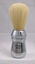 All Metal Chromed Zenith Big Boar Shave Brush. 26x64mm Italy B18