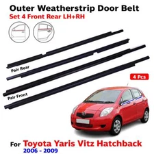 Clearance Weatherstrip Door Belt Fits Toyota Yaris 2006-09 Beltline Seal Set 4