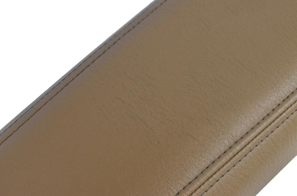 Chrysler 300M 1998-2004 consola central cuero marrón reposabrazos tapa superior cubierta OEM Foto 4 de 4