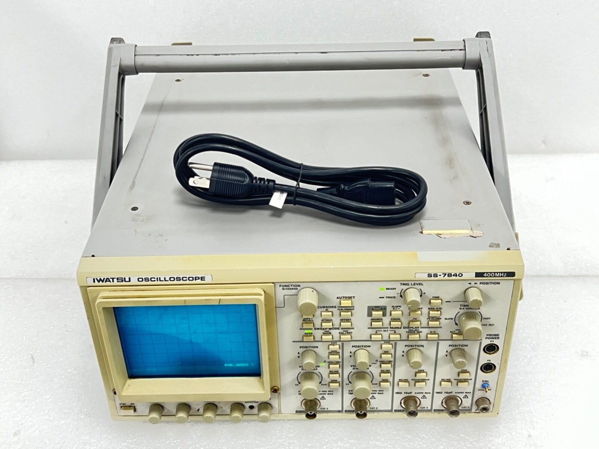 Iwatsu SS-7840H 400MHz Oscilloscope - White with Power Cord Iwatsu SS-7840H 400MHz Oscilloscope - White with Power Cord