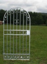 Porta da giardino ad arco rotondo cancello da giardino cancello Monaco-RBGT10...