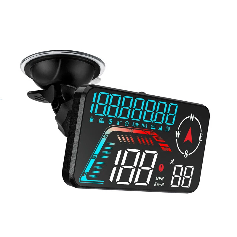 5.5" HUD Car Digital GPS Head Up Display Speedometer Overspeed Alarm Modified - Image 2 of 4