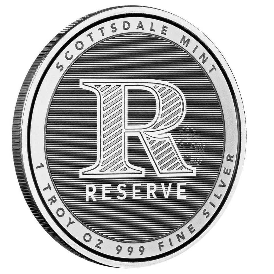 Ronda de plata de 1 oz reserva .999 por Scottsdale Mint (BU) #A644