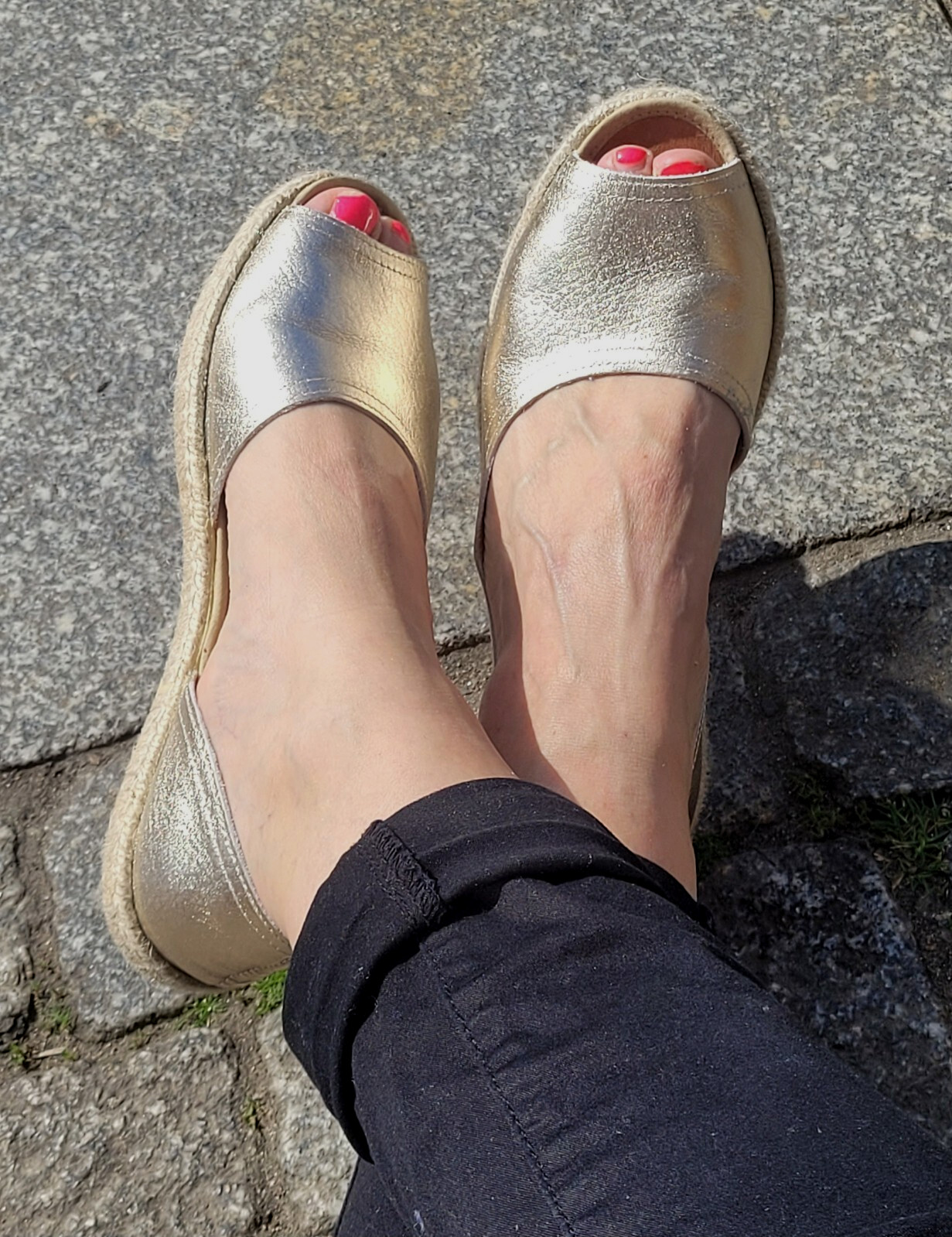 Эспадрильи с вербеной Cruz Nucleo Oro gold Echtleder Damen 14490₽