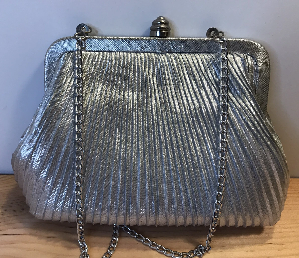 Small silver deals evening bag