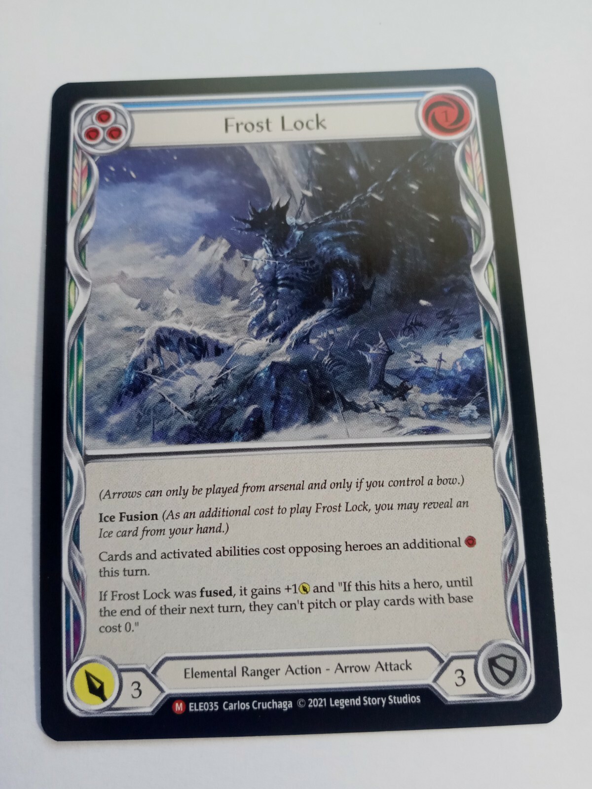 Frost Lock Blue ELE035 Majestic Flesh and Blood Tales of Aria 1st Edition |  eBay