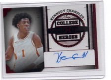 Kennedy Chandler 2024 Leaf Metal Sports Heroes College Red Auto /15