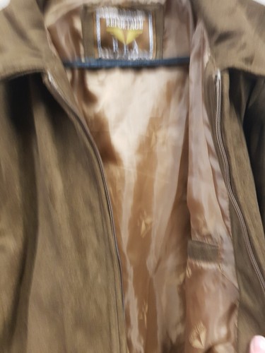 Reportage REA Men' s Vintage Brown Full Zip Faux Suede Jacket Size XL - Picture 6 of 8
