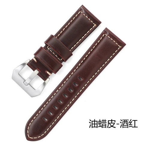Watch Band 20mm 22mm 24mm 26mm Watch Strap Matte Glossy Oil Wax Genuine Leather - Picture 35 of 75