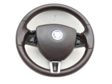 Volant de direction Airbagvolant Truffe marron pour Jaguar XF X250 09-15