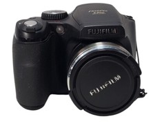 Black Fujifilm Finepix S800 8MP 10x Zoom LCD Digital Camera DAMAGED FLASH READ