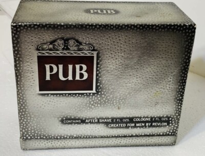 【希少】COLOGNE PUB FOR MEN BY REVLON メンズ香水 VINTAGE REVLON PUB COLOGNE 2 OZ & AFTER SHAVE 2 OZ SPLASH W/ BOX