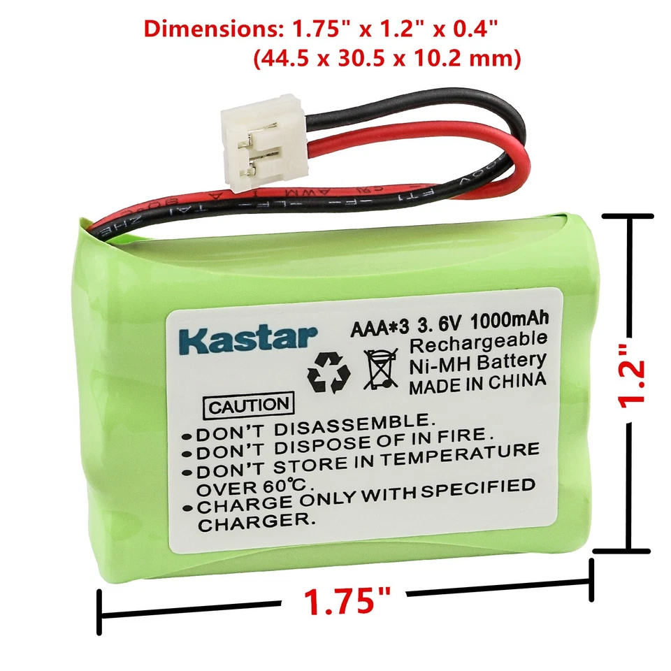 Kastar Battery for Cable & Wireless CWD 4800 CWD 5900 CWR 2200 Casio PMP3905 - Image 2 of 4