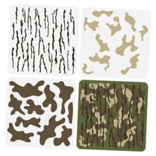 3 Pcs Layered Camo Stencils 11.8x11.8 inch Camo Painting Stencil Camouflage