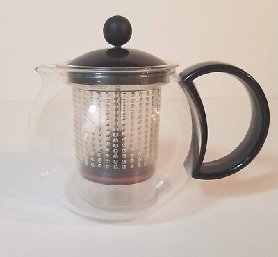 Bodum, Assam Tea Press Infuser French Press 17 Oz Ounce Teapot with Black Handle