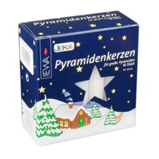 Jeka German Pyramid Candles - White - German Pyramid Christmas EWA