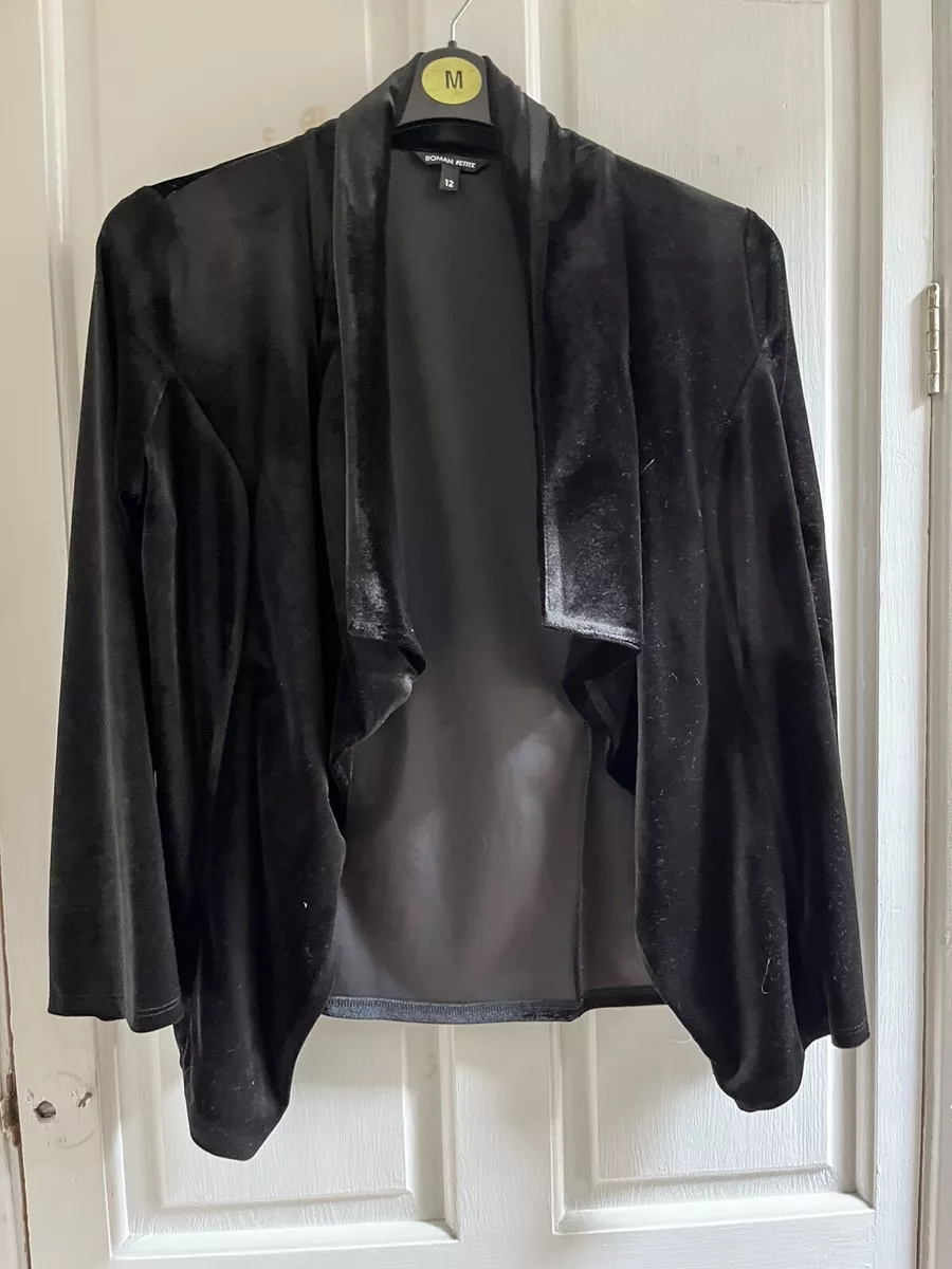 Velvet waterfall jacket sale