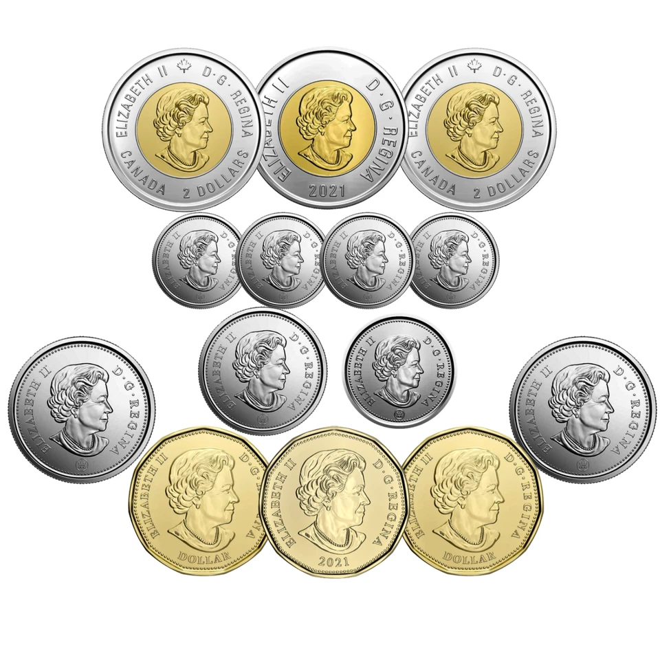 🇨🇦 Canada Full Collection Set, All 14 coins issued in 2021 including special - Image 2 of 2