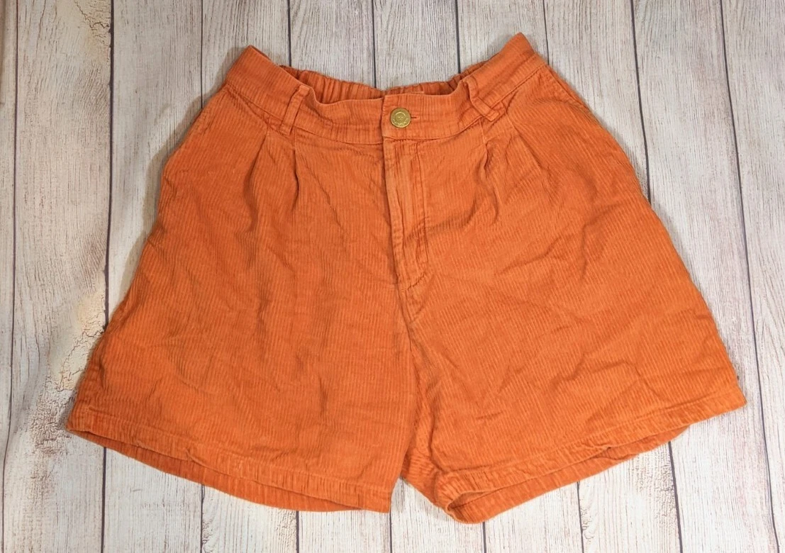 Il Gufo pleated cotton bermuda shorts - Orange